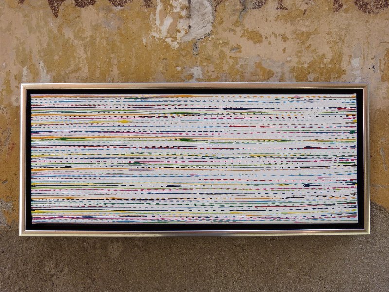 coloured lines 12 2014  20x50 Acryl-Lack auf LW